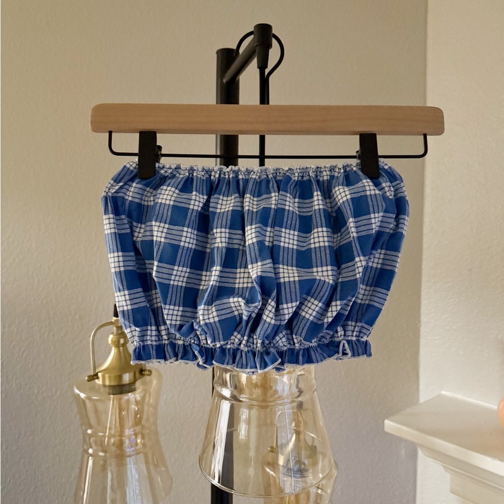 Hawaiian Palaka Crop Top